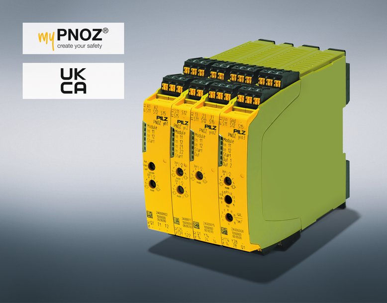 Sicherheitsschaltgerät myPNOZ von Pilz erhält TÜV Süd-Zertifikat UKCA (United Kingdom Conformity Assessment) für Großbritannien - Zertifizierter Einsatz in GB